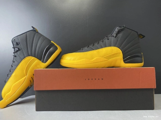 Chep Onekick Jordan University 130690-070 Retro 12 Black Air Gold 0819